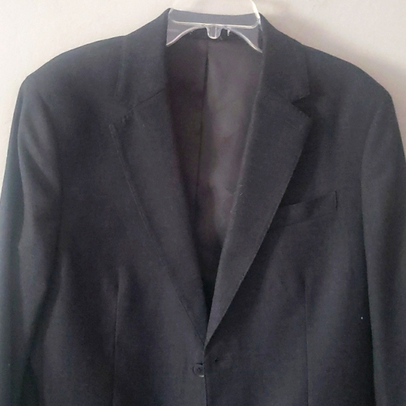Banana Republic Modern Classic Heather Suit Jacket Blazer Charcoal Blue NWOT - Picture 4 of 17